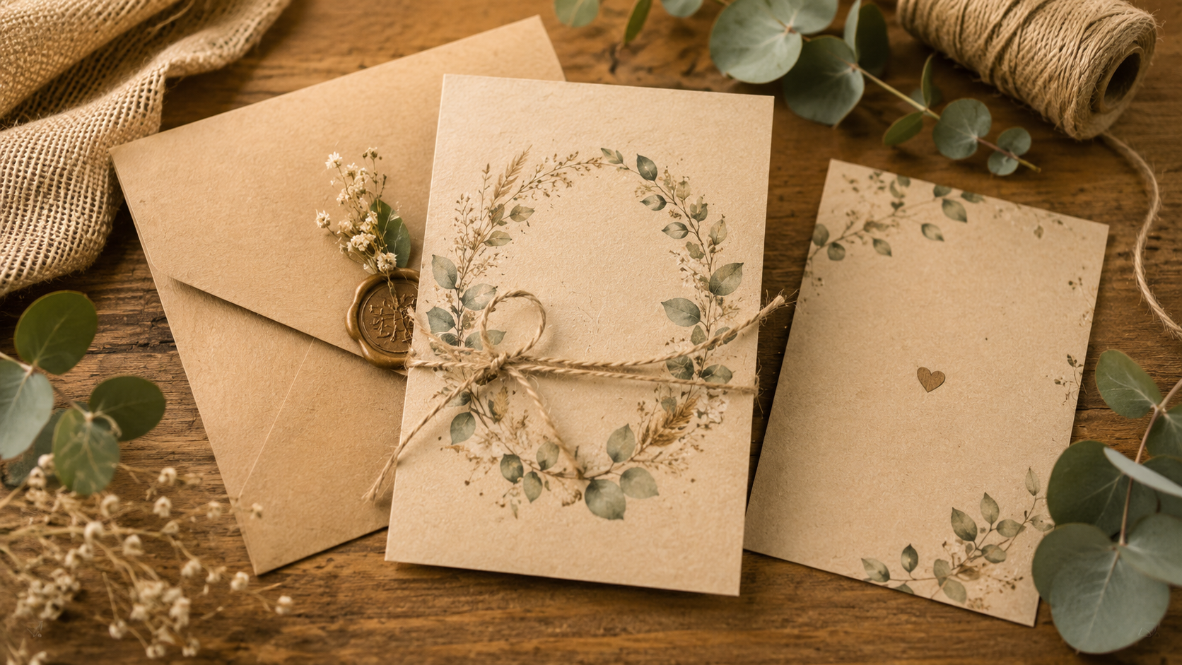 Preview Undangan Rustic Evalita Printing